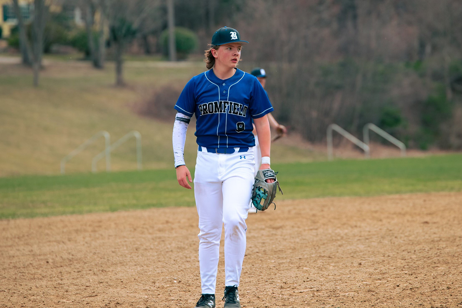 Russel Kilkenny, co-founder of Rango Sports, playing baseball