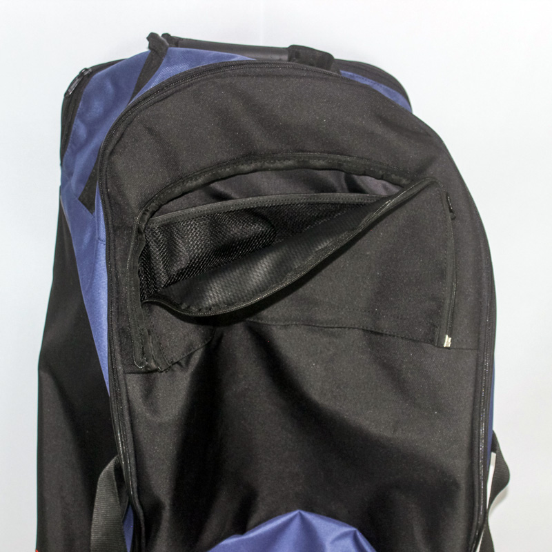 Removable pocket for team logo customization on Rango Sports Clubhouse bag