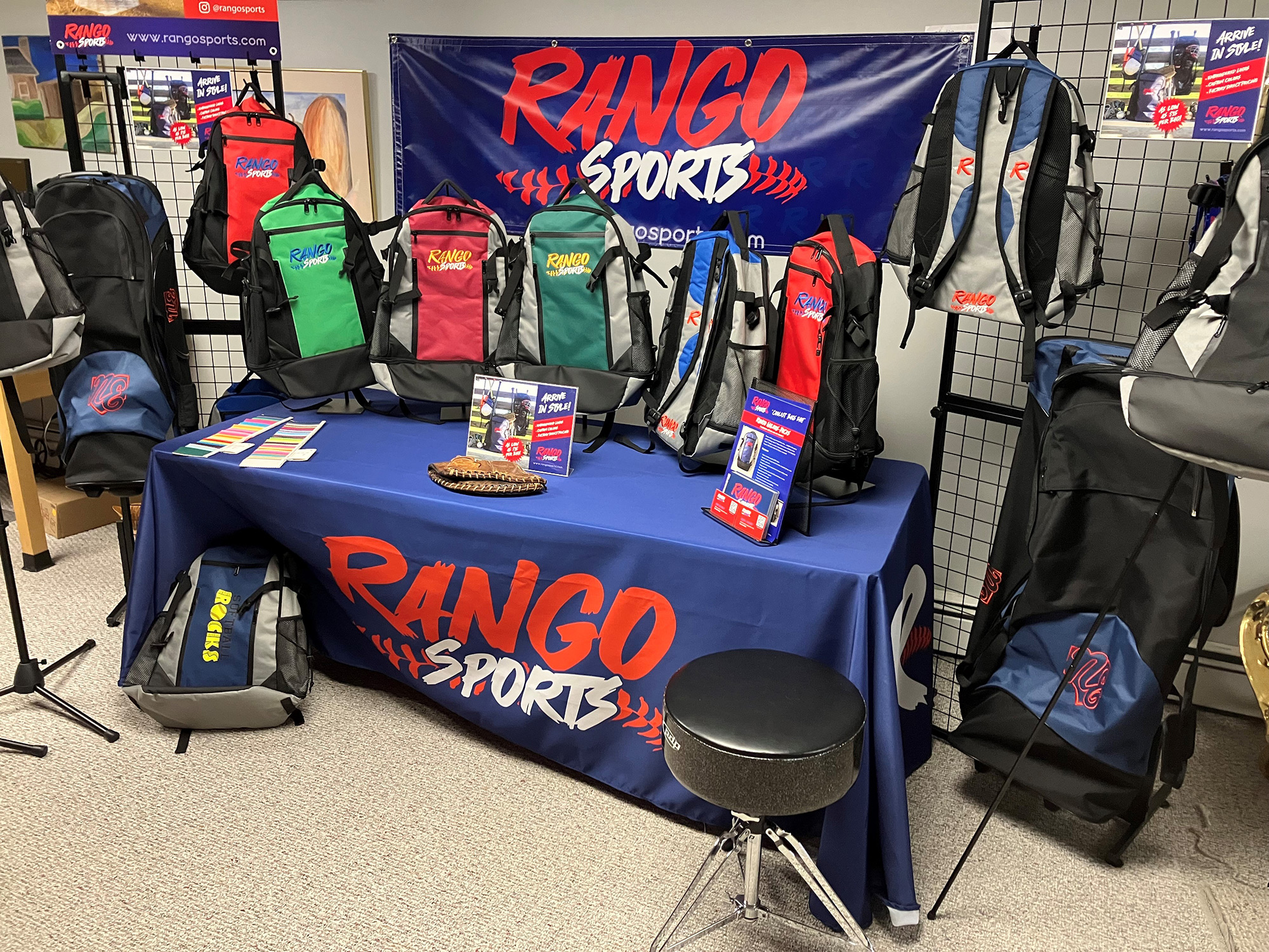 The Rango Sports booth at the 2024 World Baseball Coach’s Con
