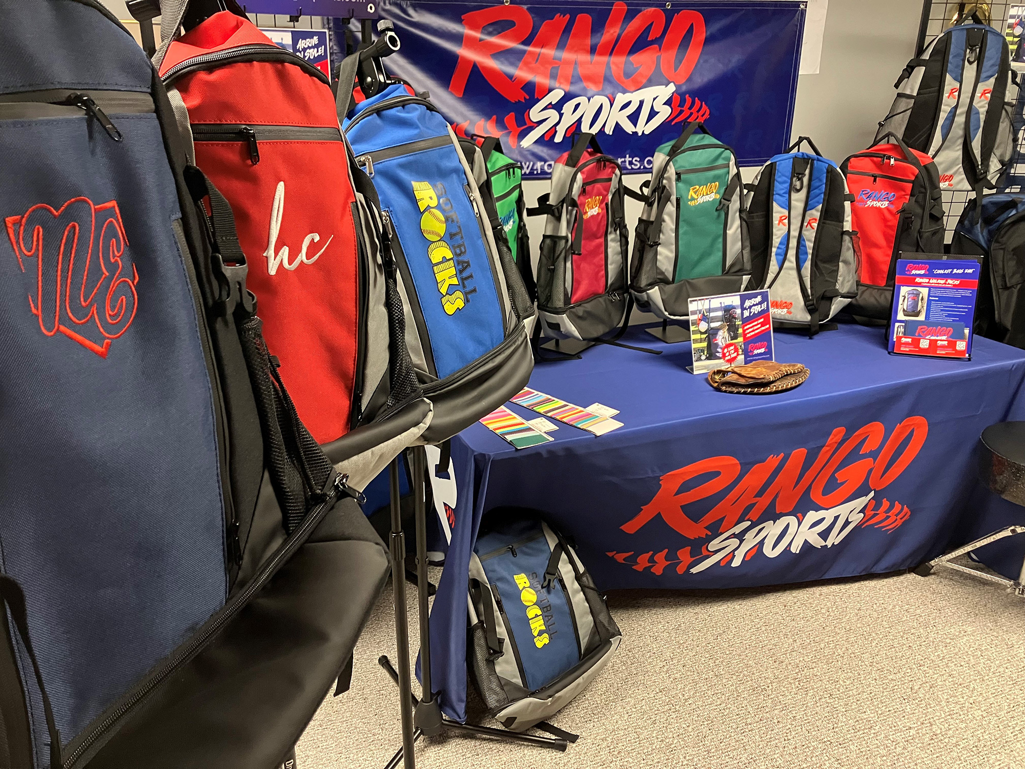 The Rango Sports booth at the 2024 World Baseball Coach’s Con